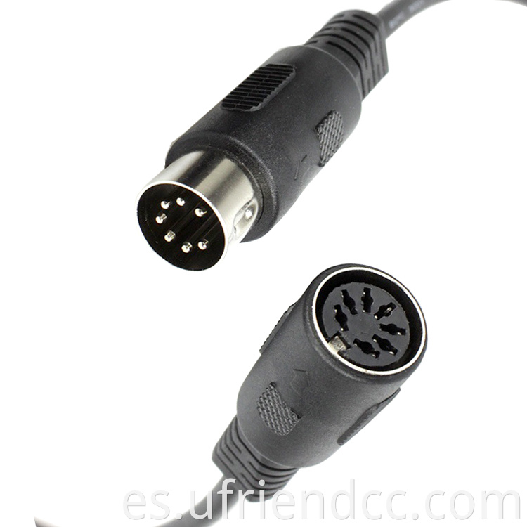 Personalizado 3 4 5 6 7 8 9 10 13 pin hembra Hombre 24 26 28 AWG Mini Din Cable para Audio VR Gaming